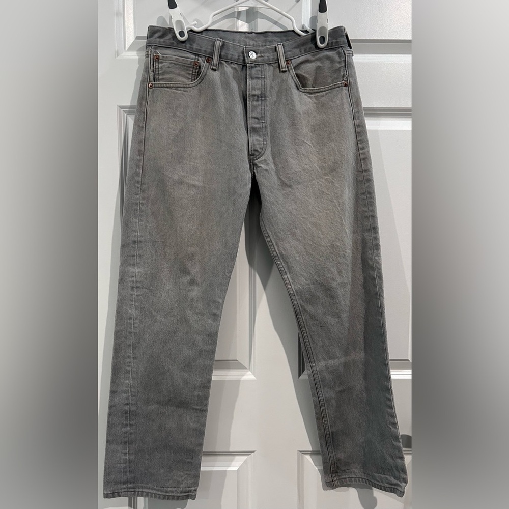 Levis 501XX Button Fly Straight Fit Jeans Mens Size 34 Made in Mexico Western